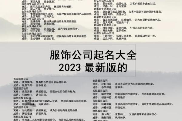 起名大全公司：为企业量身定制专属名字