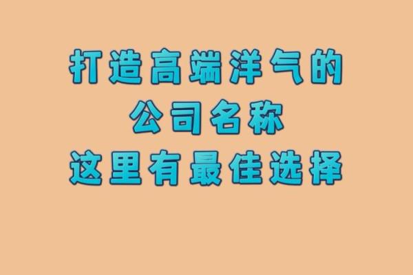 如何选择专业起名公司打造品牌独特性