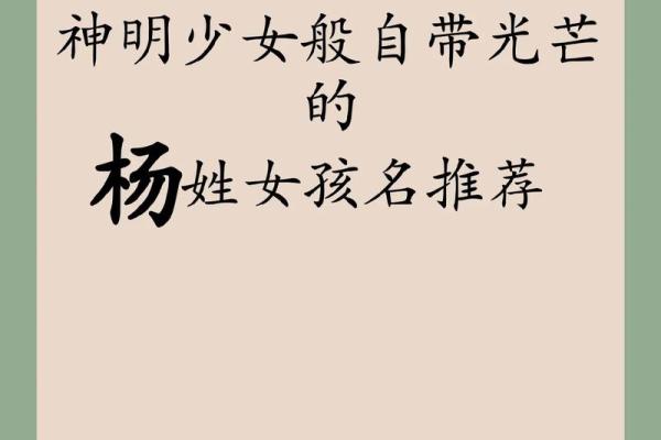 杨姓宝宝命名大全：为新生命选择一个美好名字
