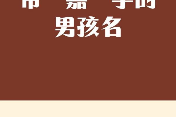 嘉字取名：为孩子选择一个吉祥且有内涵的名字
