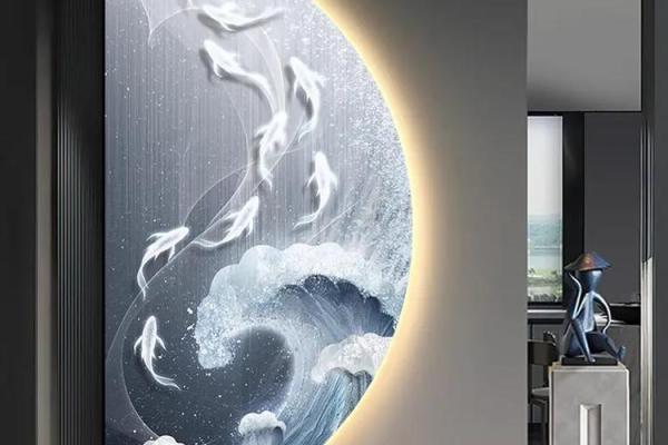 招财风水鱼画的寓意与风水布局解析