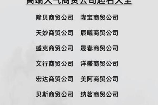 起名网公司助力企业与个人打造独特品牌名称