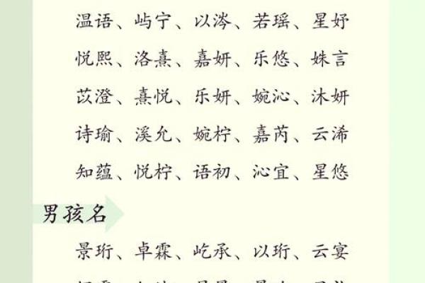 给孩子起个温柔又好听的名字指南