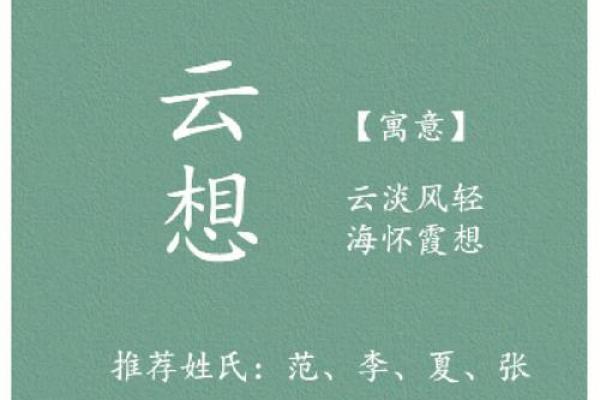云字取名的灵感与寓意：如何为孩子起个独特的云字名字