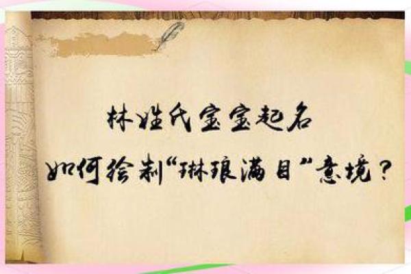 林姓男孩女孩起名推荐，助力孩子未来发展