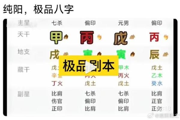 八字纯阳男命的特点与命运解析