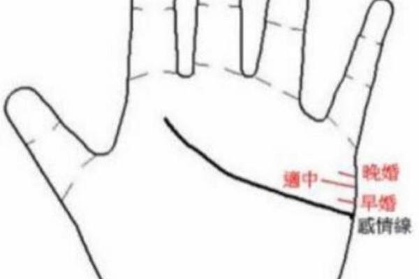 婚姻线的秘密：手相解读与图示全览