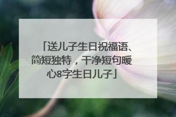八字生日祝福语大全：用心传递祝福与好运
