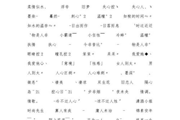 网名打分标准大解析，帮你选出最有个性的名字