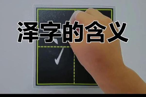 泽字取名：从字义到命理的完美结合
