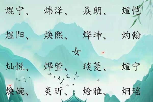 提升运势：属火八字的字选择技巧