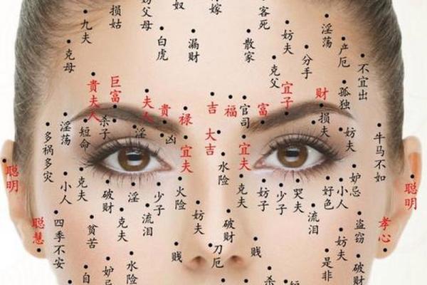 面相痣图解：识人秘术中的神秘符号