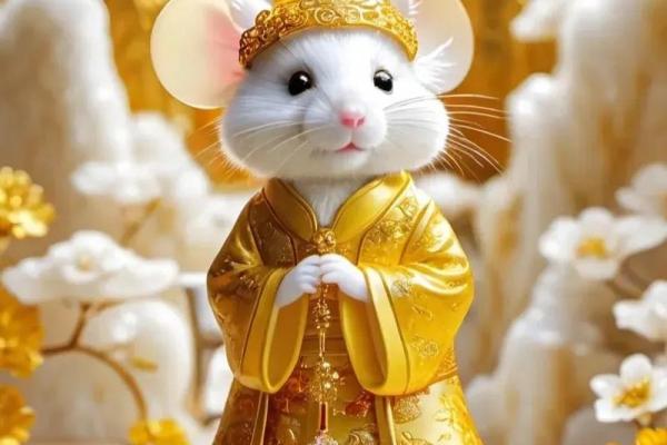 鼠宝宝钱氏，吉祥如意名