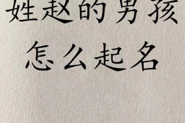 赵姓男孩女孩名字大全：寓意吉祥的完美选择