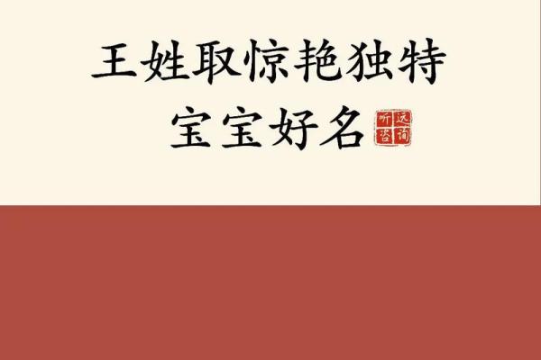 王姓男孩名字推荐：既好听又霸气的选择