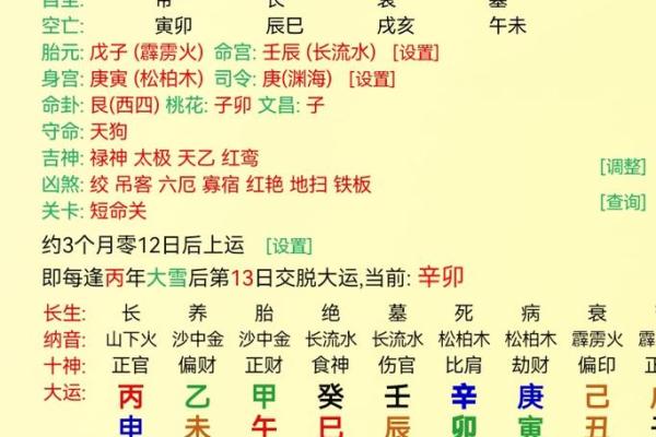 解读生辰八字中的吉凶信息