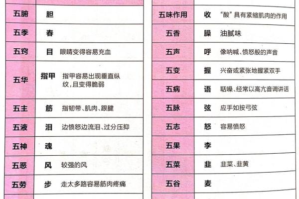 五行中属于哪一类