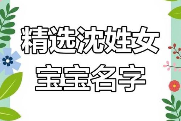 双字佳名解析：沈姓女孩名字精逿