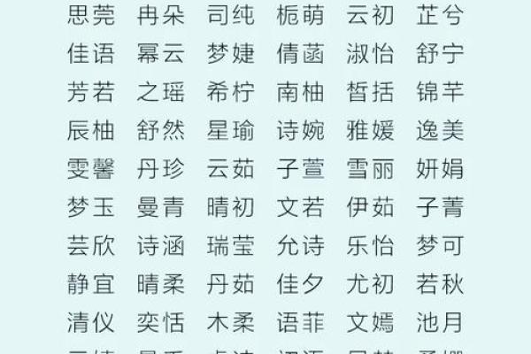 适合甜美气质女孩的名字推荐