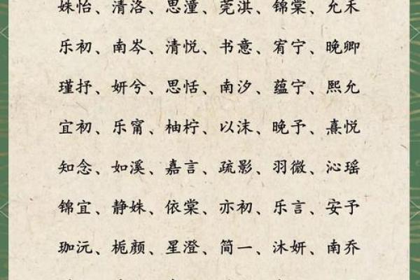 宋姓女宝宝雅名推荐