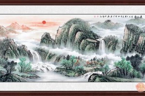 旺家旺业风水画，开启财富之门