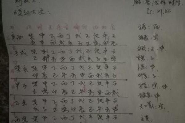 生辰八字样本解析与应用技巧