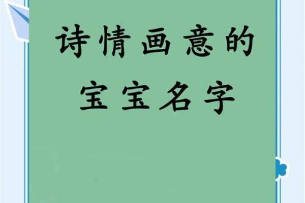 独具匠心，诗意盎然——宝宝起名技巧解析