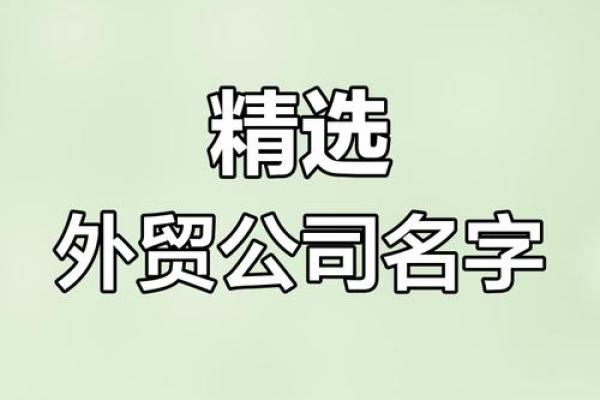 打造独特品牌：如何为业务公司选个好名字