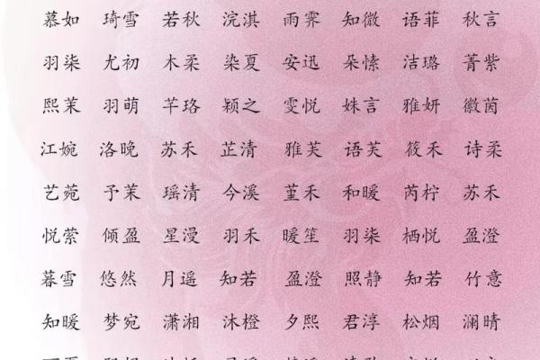 猪年女宝宝名字精选