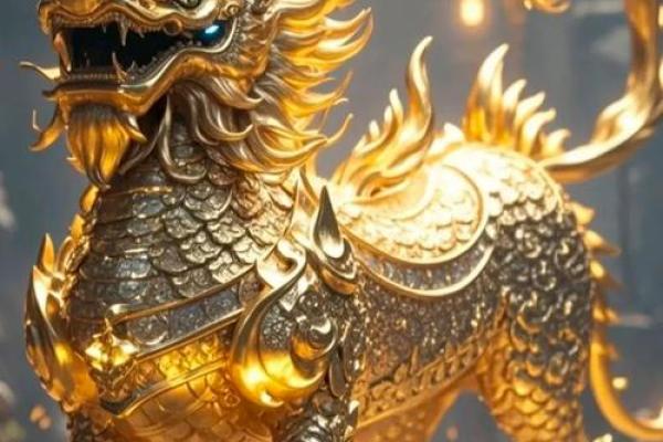 风水大师推荐！铜麒麟摆件，财运亨通