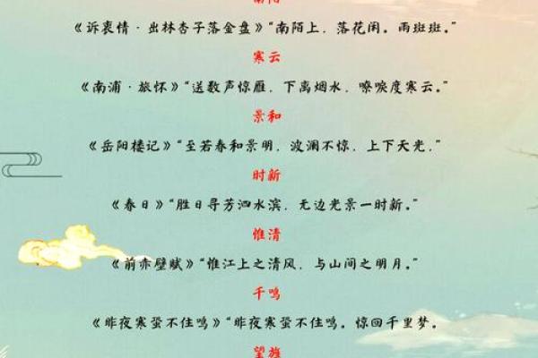 狗宝宝诗意宋词命名