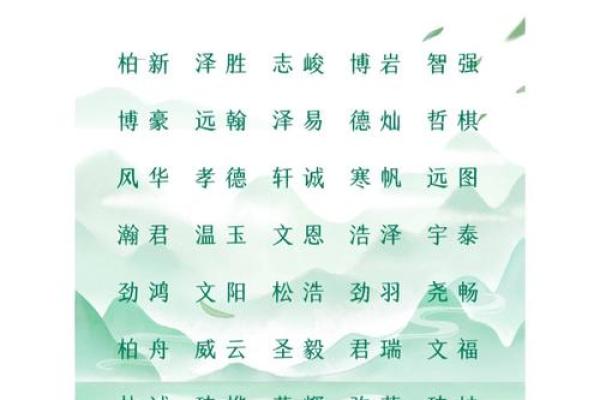 解析诗经中男生名字的美学意义