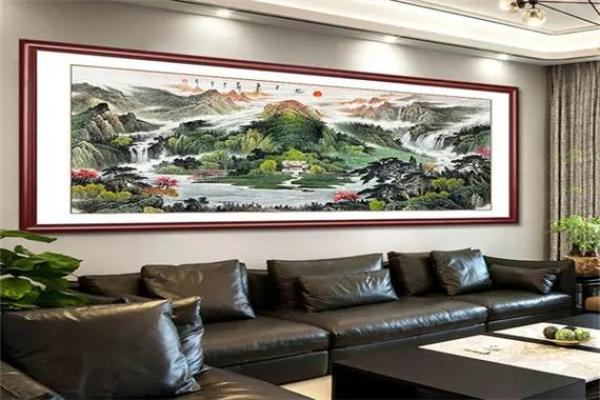 中式美学与风水结合，办公室国画首选之作