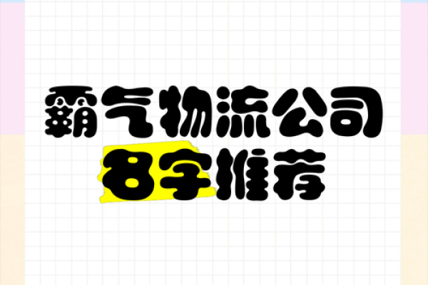 为物流公司选择一个响亮且独特的名字的关键要素