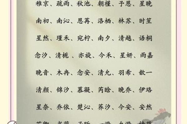施姓女孩名字寓意解析：如何挑选充满美好寓意的名字
