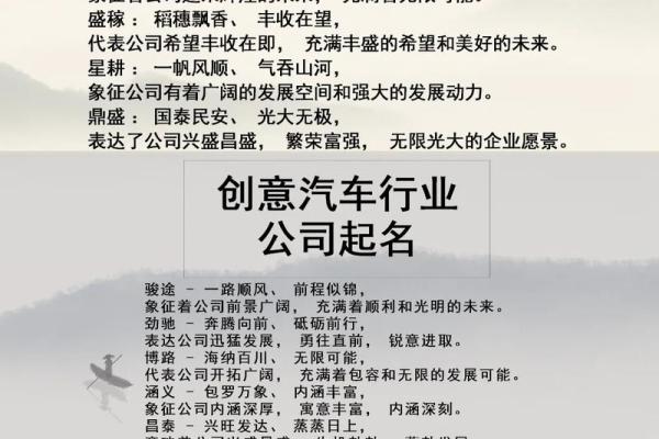 公司起名技巧与创意名称大全精选