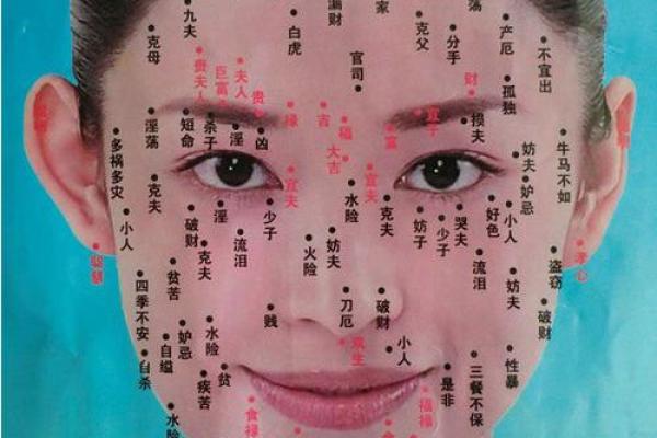 一图读懂运势：女人脸部痣相最准图，揭秘你的命运走向！