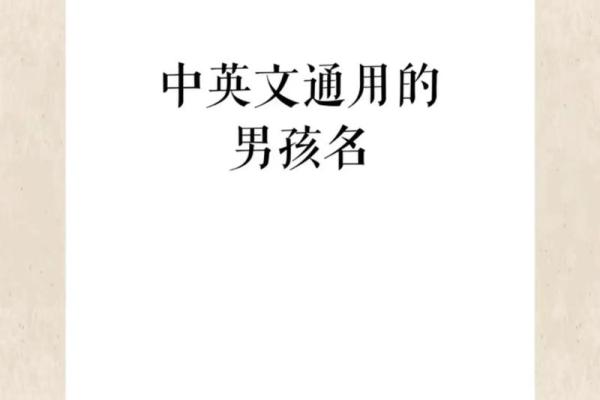 男孩英文名字大赏：精选热门好听的名字推荐