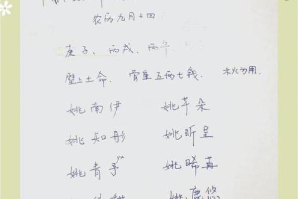 姚姓鸡年宝宝名字创意库