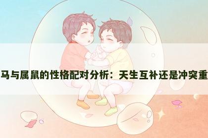 属马与属鼠的性格配对分析：天生互补还是冲突重重