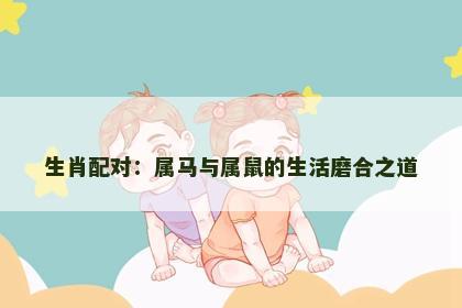 生肖配对：属马与属鼠的生活磨合之道