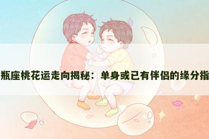 水瓶座桃花运走向揭秘：单身或已有伴侣的缘分指南