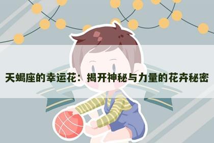 天蝎座的幸运花：揭开神秘与力量的花卉秘密