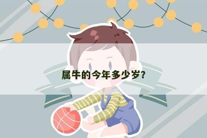 属牛的今年多少岁？