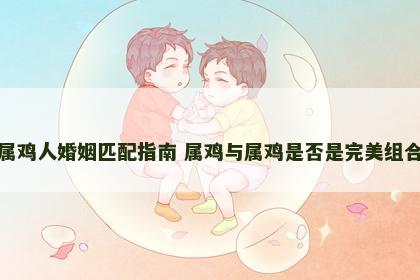 属鸡人婚姻匹配指南 属鸡与属鸡是否是完美组合