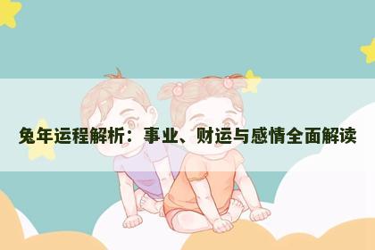 兔年运程解析：事业、财运与感情全面解读